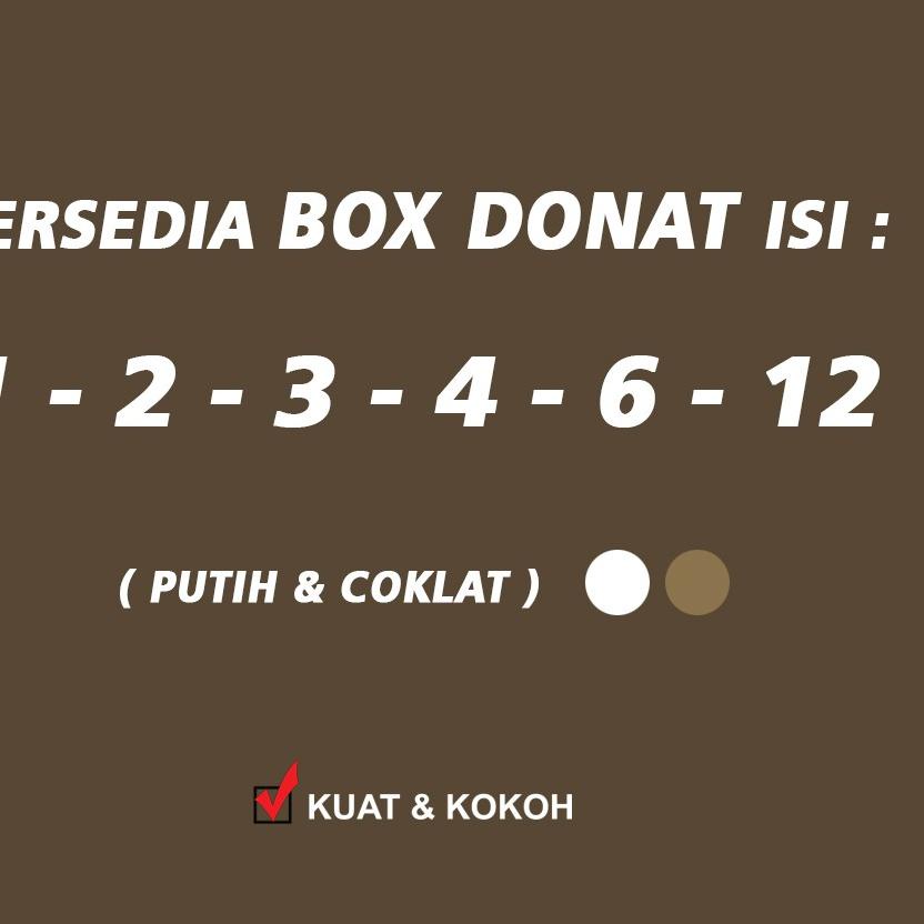 

Recomend Kotak Box Dus Donat COKLAT Isi 12 - 10 Pcs 스