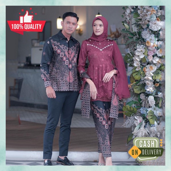 Setelan Kebaya Kopel Stelan Kabaya Kondangan Kebayak Moderen Bsju Kbaya Wisuda Baju Engagement Cople