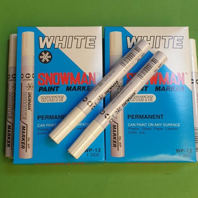 

snowman white marker permanen