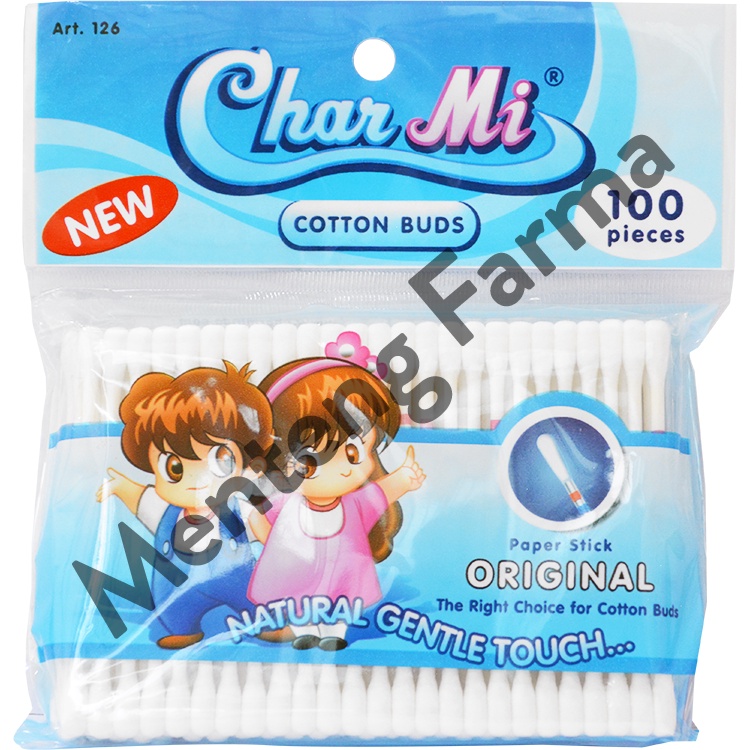 Charmi Cotton Buds Original Art 126 Isi 100 Pcs - Pembersih Telinga