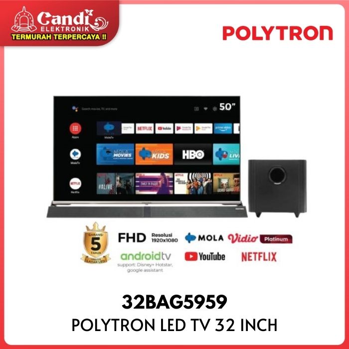 POLYTRON LED HD DIGITAL TV 32 INCH 32BAG5959