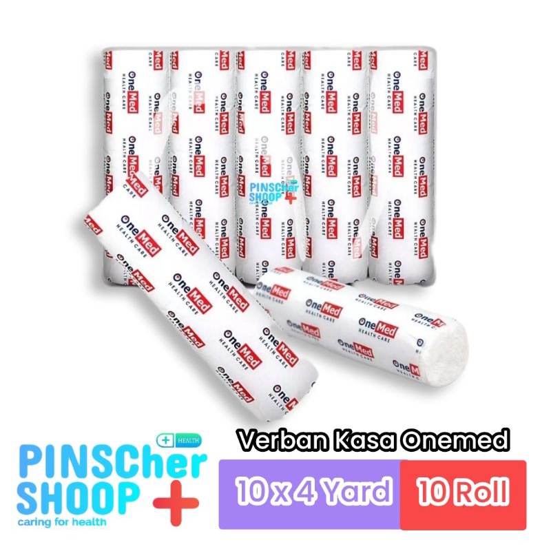 Verban Kasa Perban 10cm x 4yard OneMed Pack 5 Roll