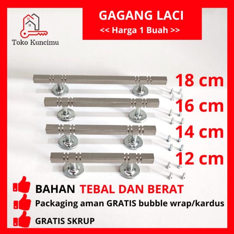 TARIKAN GAGANG HANDLE KUNCI LACI LEMARI MURAH MINIMALIS