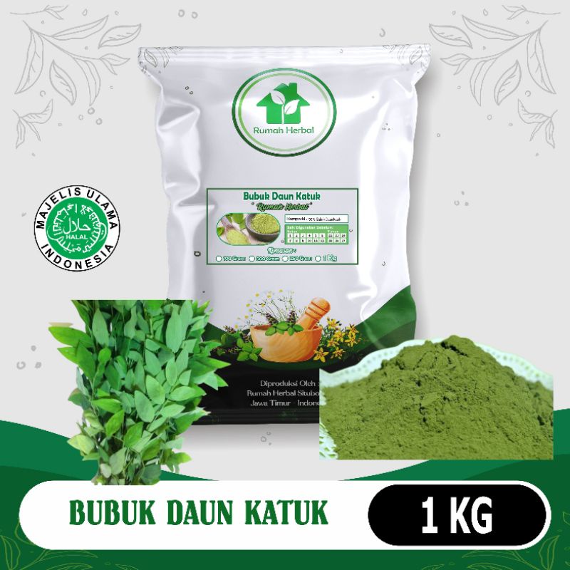 

Bubuk daun katuk murni kemasan 1kg