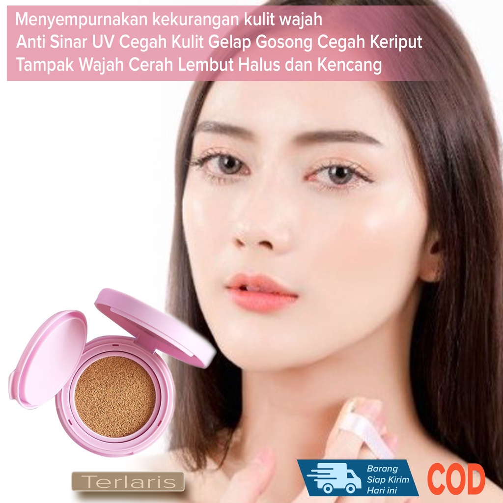 Bedak Pencerah Pelembut Penghalus Wajah Penutup Keriput garis halus Mata Panda Pori kasar Noda Hitam Bekas Jerawat memberikan daya tutup yang tinggi Tampak Kulit Wajah Segar Natural Flawless ~ La Tulipe Matte BB Cushion SPF28 jaminan Produk ORIGINAL 100%