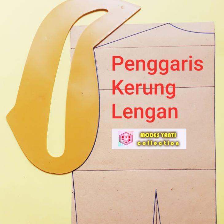 

｀ 9RP 4 Penggaris pola kerung lengan/kerung leher (Free Packing Kardus) Terupdate｀