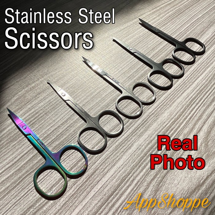 

Jualan Gunting Kumis Scissors Stainless Steel Nose Ear Trimming Multi-Purpose Terbatas
