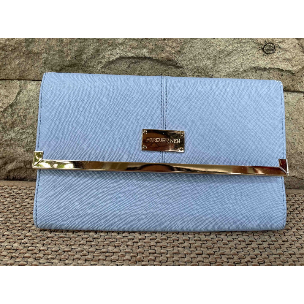 Tas Preloved/Bekas/Tidak Baru Forever New Asli Warna Biru Muda/Blue Pastel (BISA NEGO HARGA) | Tas K
