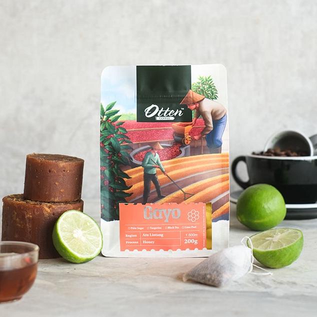 

READY ✅Otten Coffee Aceh Gayo Honey Process 200g Kopi Arabica - Biji Kopi|KD8