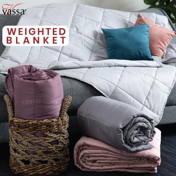 bed cover tipis / selimut tebal / weighted blanket