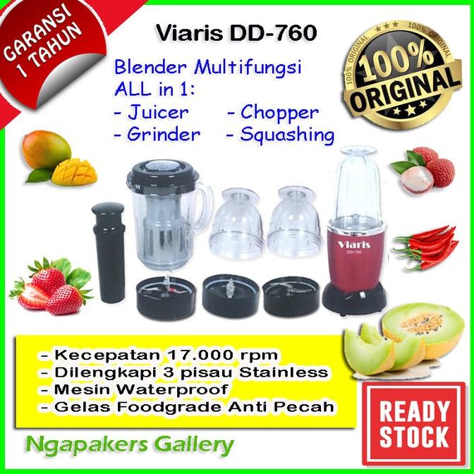 BLENDER MINI PORTABLE JUICER CHOPPER MEAT GRINDER VIARIS DD-760 DSF54654S