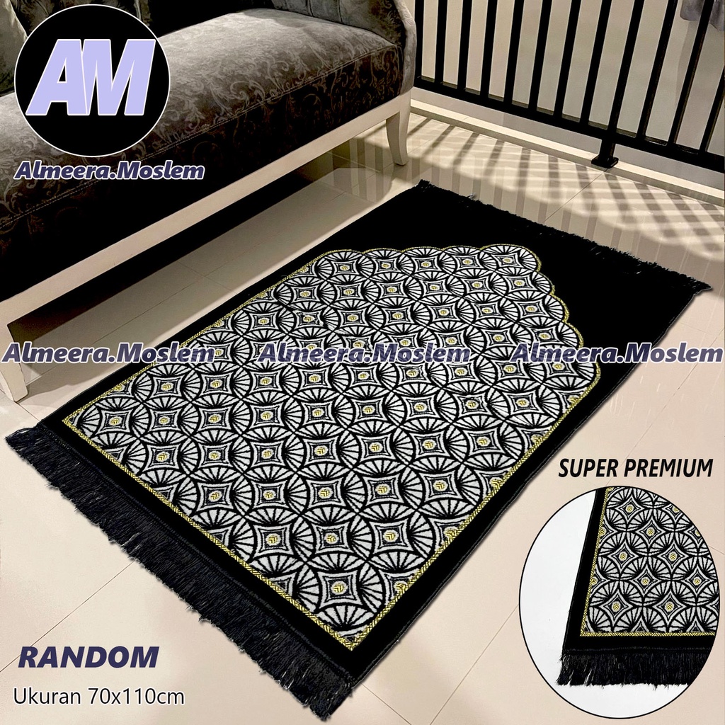 TERBARU - Sajadah Turki Dewasa Super Premium Bahan Tebal Dan Lembut Sejadah Sauvenir Traveling Almeera.Moslem
