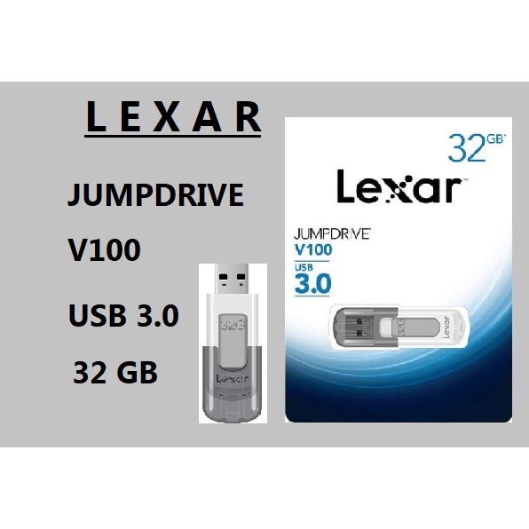 Lexar Flashdisk 32GB JumpDrive V100 USB 3.0