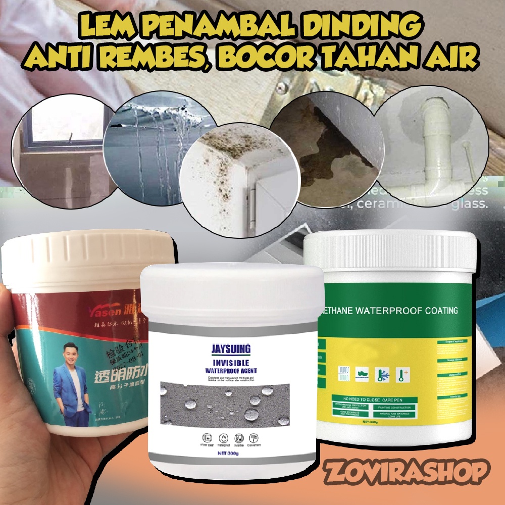 LEM - Atasi Dinding, Lantai, Kamar Mandi, Flafon, Pipa Bocor, Rembes, Berlumut