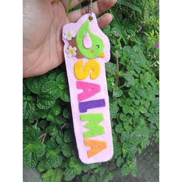 setyacraft ganci nama flanel custom