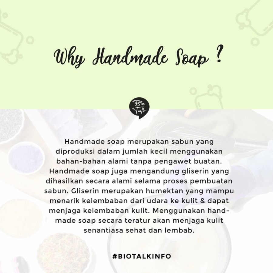 ⭐️ Jendela Kosmetik ⭐️ Biotalk / Bio Talk Sabun Herbal Handmade Soap - Honey Goats Milk Oatmeal / Sabun Bio talk / Bio Talk Sabun / Sabun Badan / Sabun wajah / Sabun Muka