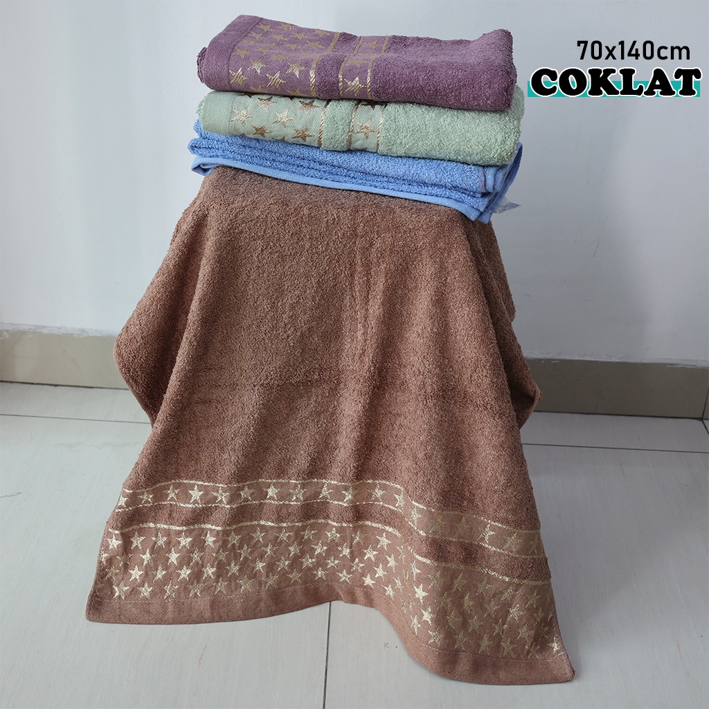 Handuk Mandi Dewasa Tebal Lembut Serap Air Handuk Mandi Ukuran 140cm X 70cm Bahan 100% Katun H101P