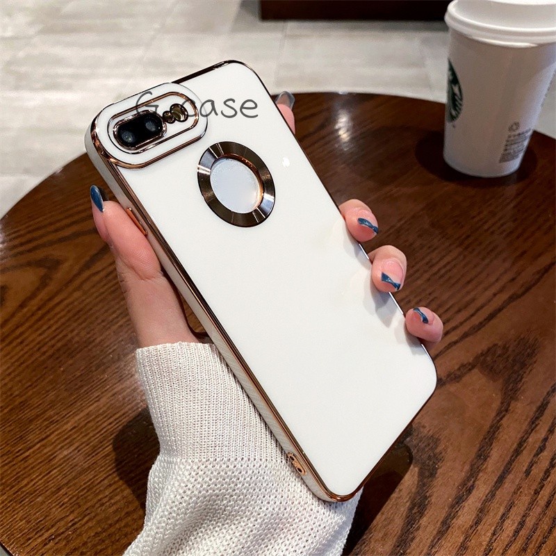 Casing Soft Case TPU 6D Mewah Shockproof Untuk iPhone 7 Plus / XS / XR / XS MAX