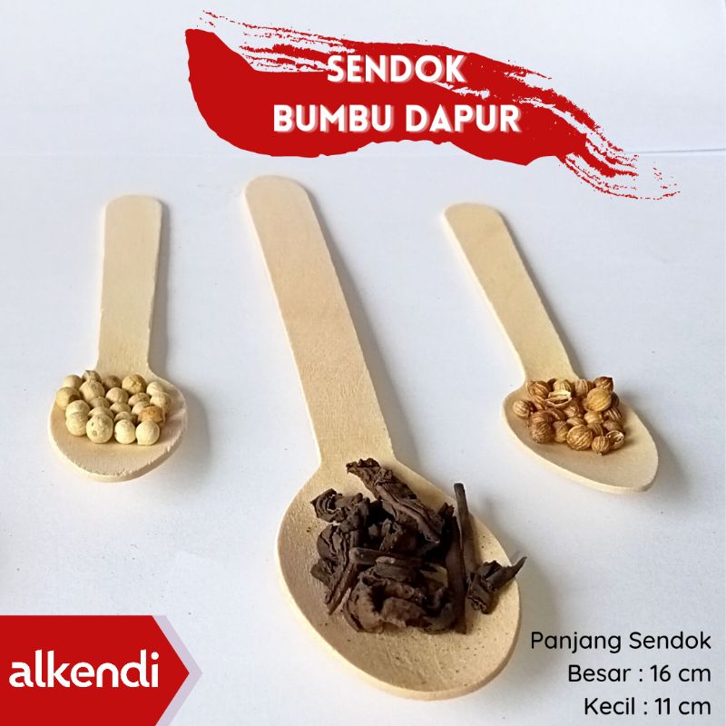 SENDOK KAYU BUMBU DAPUR