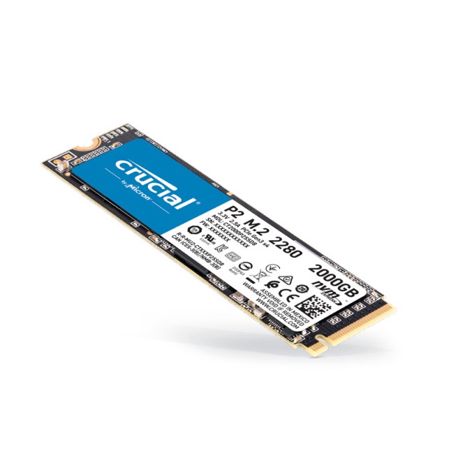 Crucial P2 SSD 500GB / 3D NAND / M.2 NVMe / 5 Years Warranty