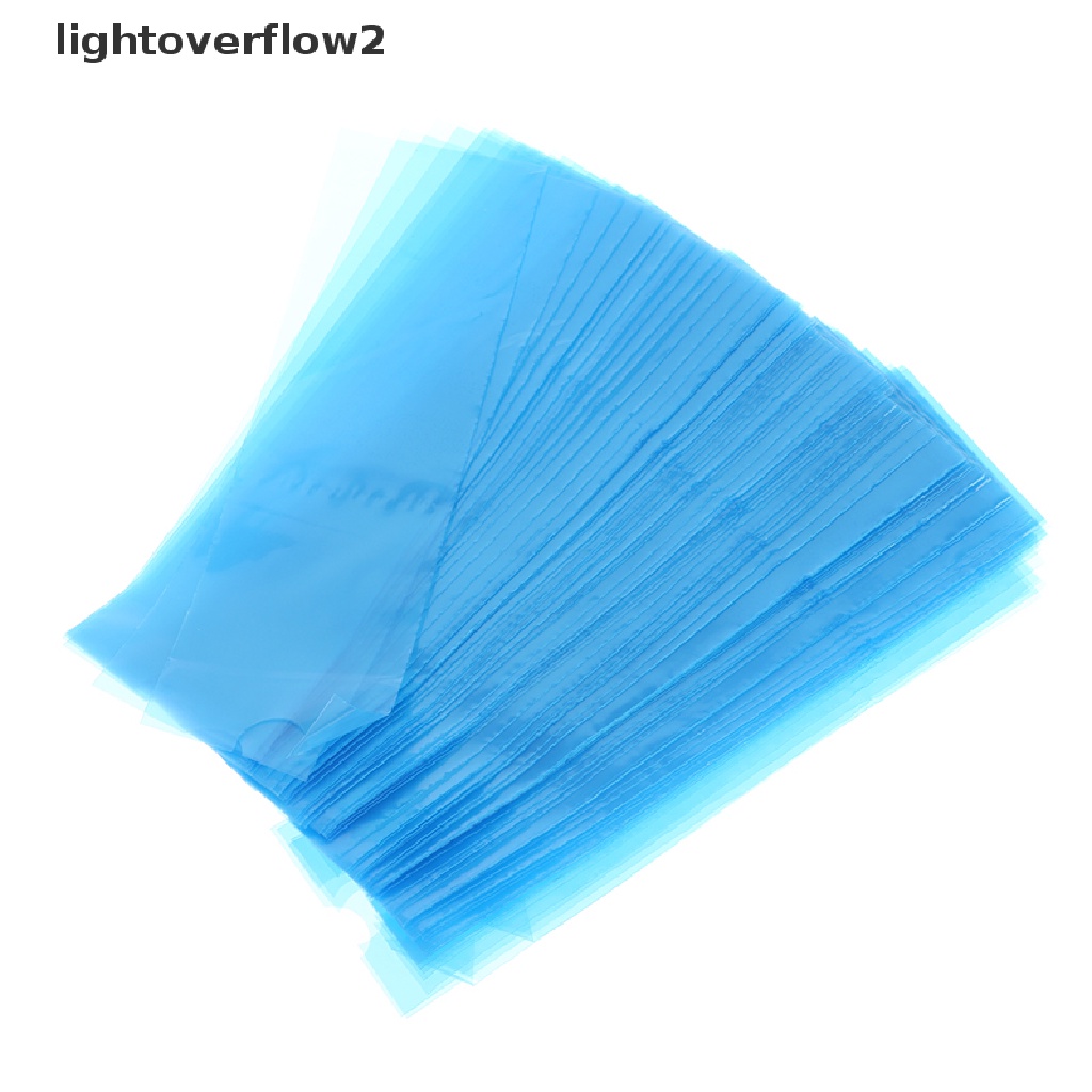 (lightoverflow2) 100pcs / Kotak Kantong Cover Mesin Tato Sekali Pakai Warna Biru