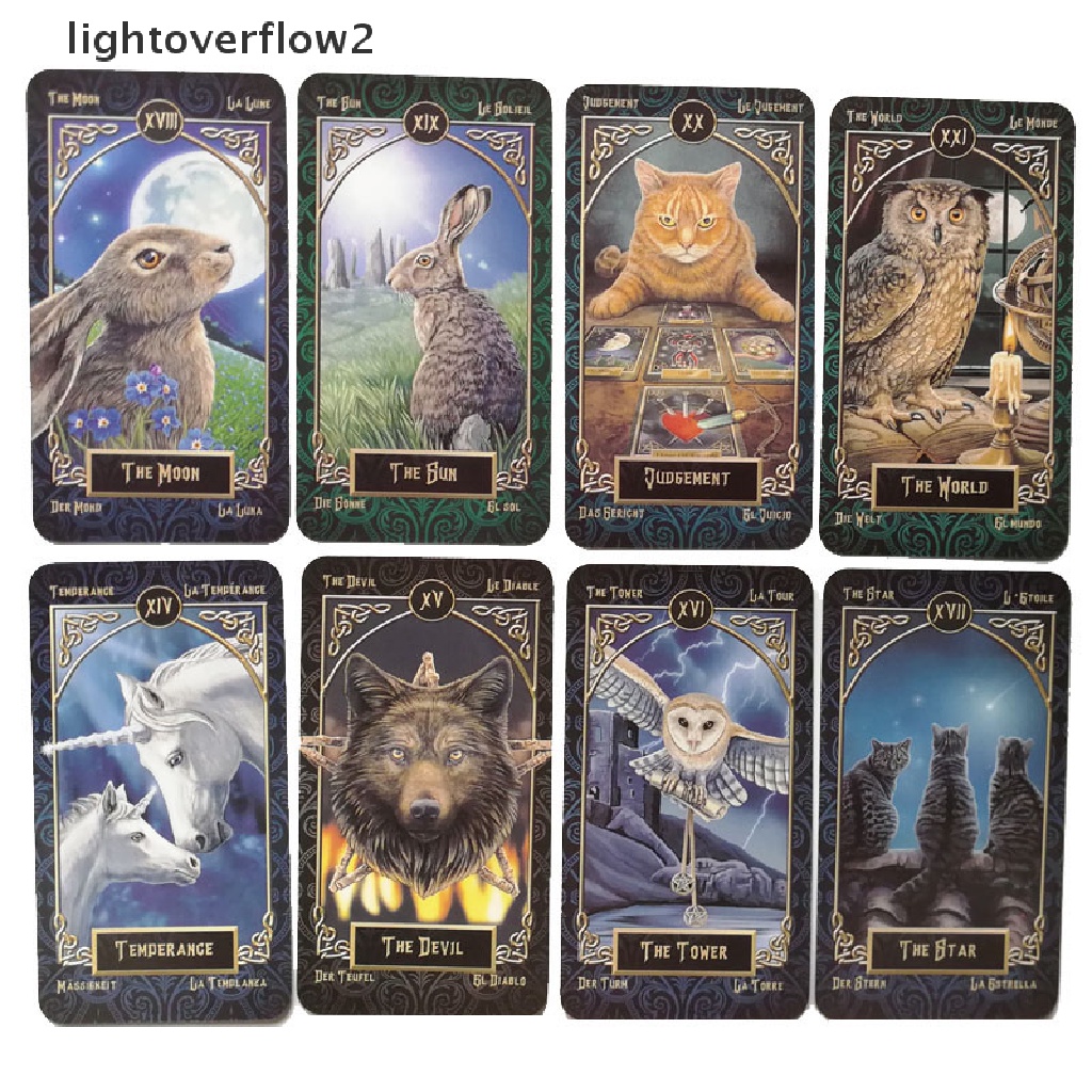 (lightoverflow2) Kartu TAROT Desain LISA PARKER FAMILIARS