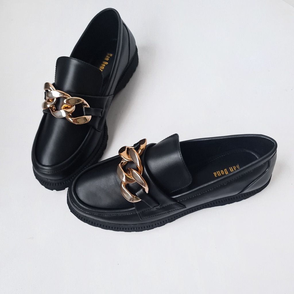 2023 Chain Loafer Premium Rubbersolle Sepatu Wanita - &quot;Sheeren&quot; - Sandona