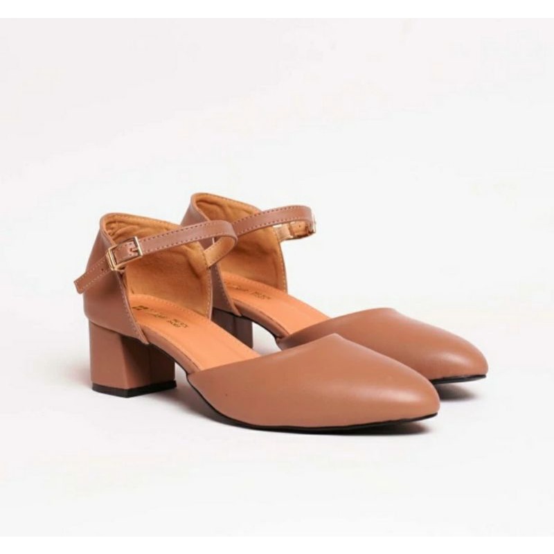 Sepatu Pantofel MK-392 Semi Formal Ukuran Besar 41~45 Sepatu Flat Tali Cantik OVERSIZE Sepatu Kerja JUMBO Kulit Ori