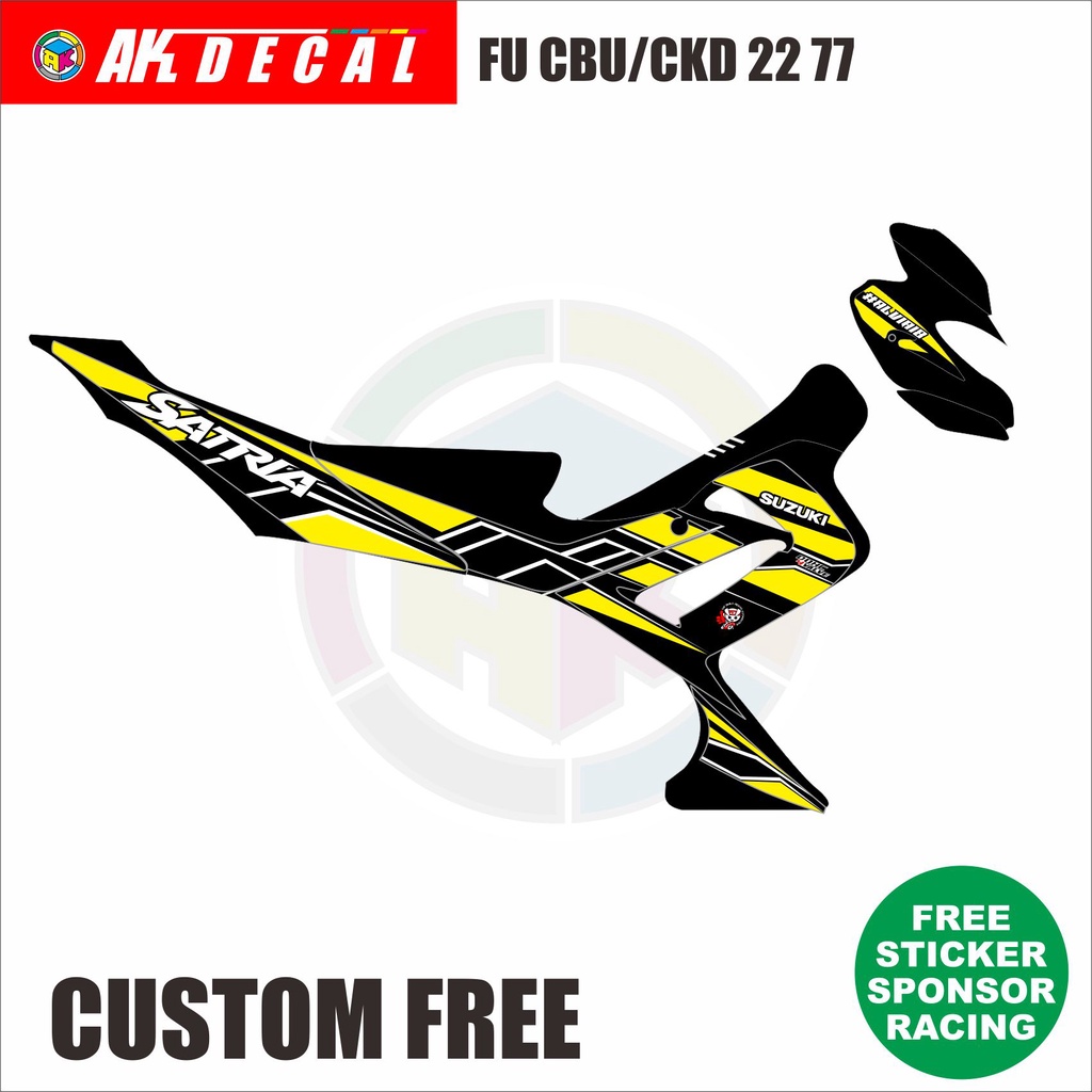 STRIPING LIVERY SATRIA FU 150 CBU/CKD CUSTOM 2277