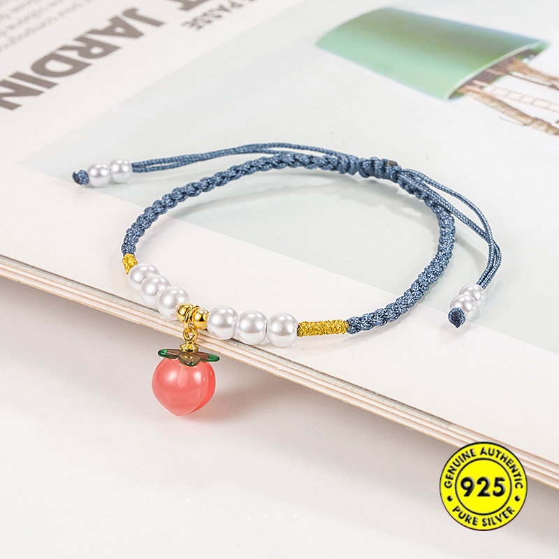 Strap Mutiara Imitasi Warna Biru Muda U1106