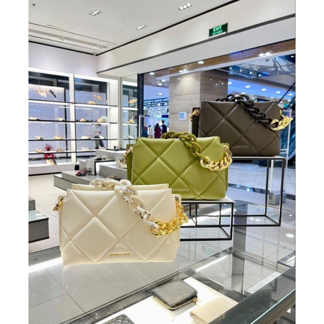 CK Danika Chunky Chain Padded Bag