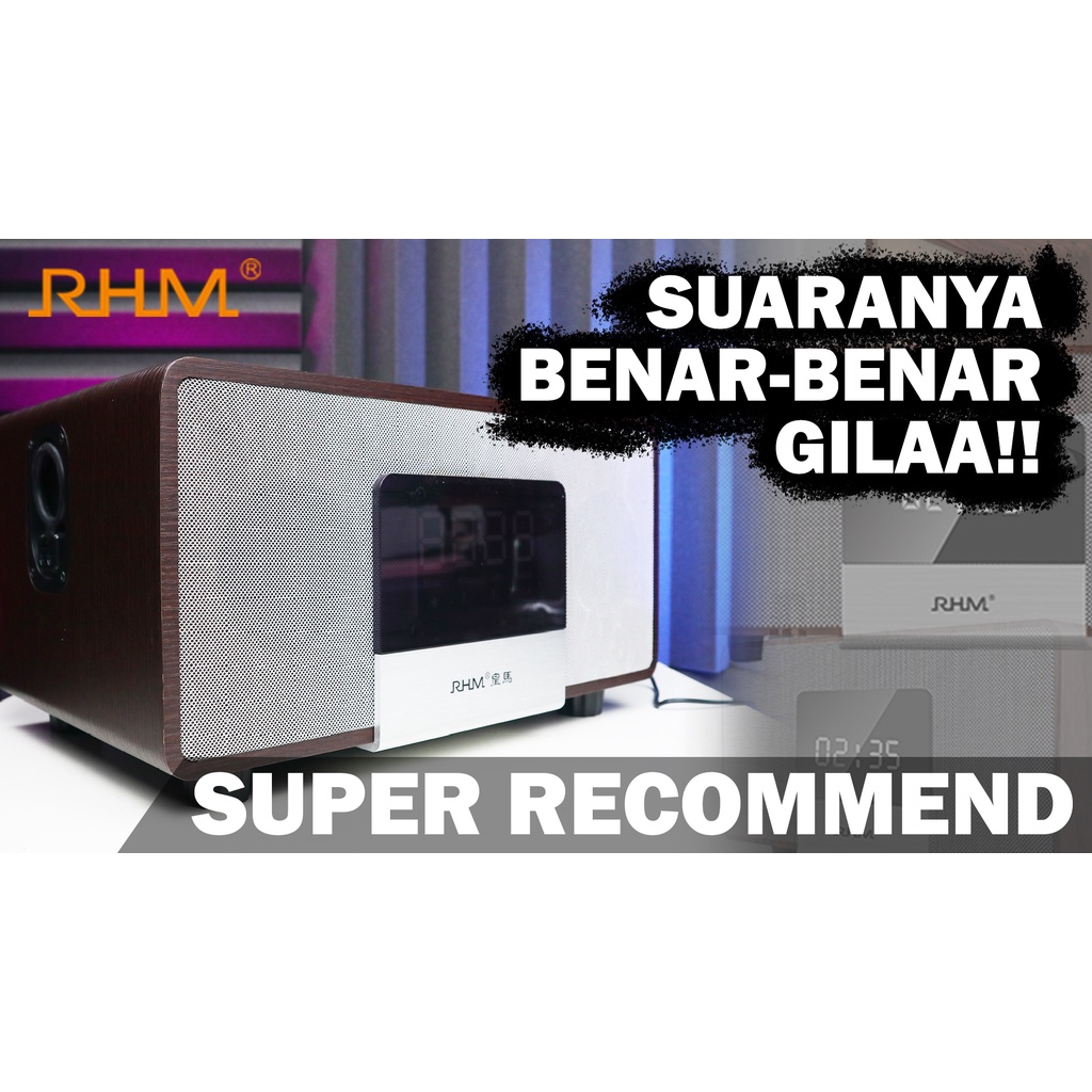 Speaker Bluetooth RHM K222 include Mic | Cocok untuk Karaoke - Packing Reguler