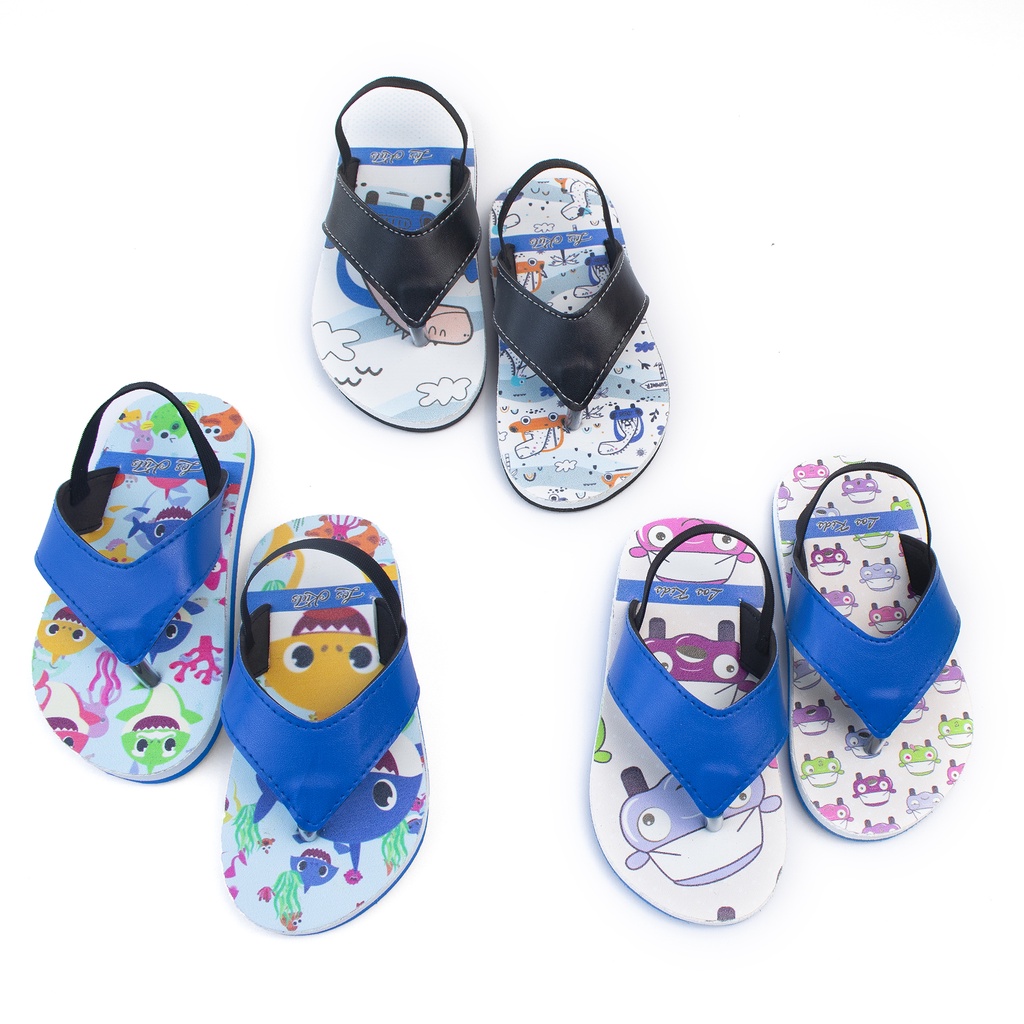 BAYAR DITEMPAT Sandal Anak Dino / Sandal Anak Laki Laki / Sandal Jepit Anak Ringan / Sandal Baru / BLUE DINO