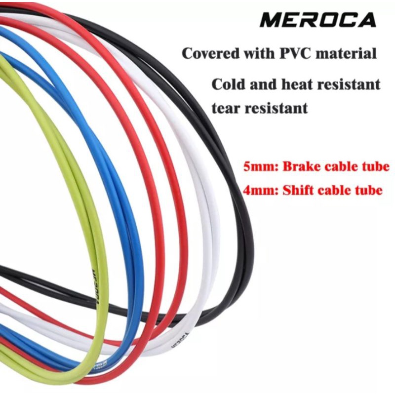 Meroca Kabel Set Rem Cakram Mekanik V Brake U brake Kabel Shifter Set Sepeda Lipat MTB Roadbike