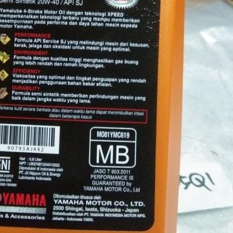 OLI YAMALUBE MATIC Yamaha metik mio sporty mio m3 mio