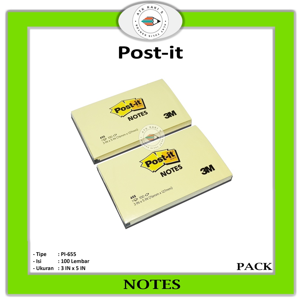 

3M Post-it Notes 655 Memo Ori Kuning - PAD