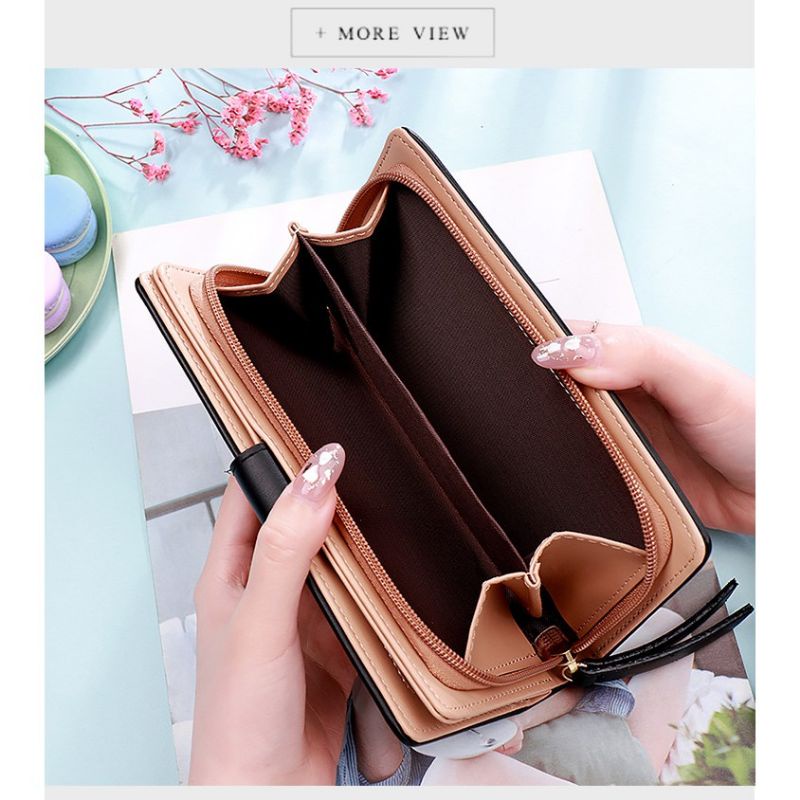 Dompet Talitha Dompet Panjang Wanita Import Korea Kulit Sintetis Premium