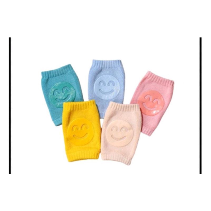 Pelindung Lutut Bayi Anti Slip / Baby Kneepad Motif Smile Protector Baby / Knee Pads Pelindung Lutut Bayi Merangkak