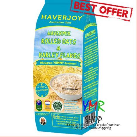 

Keluaran Terbaru.. Haverjoy Havermout Australian Rolled Oat and Barley Oats Oatmeal 1kg Halal 66