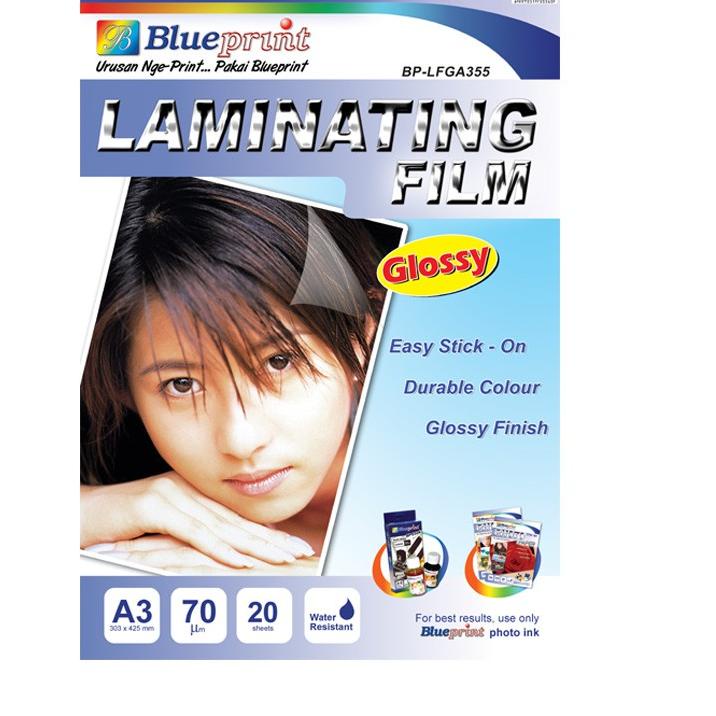 

FREE ONGKIR!Blueprint BP-GFA455 Laminating Glossy Film A4|SQ3