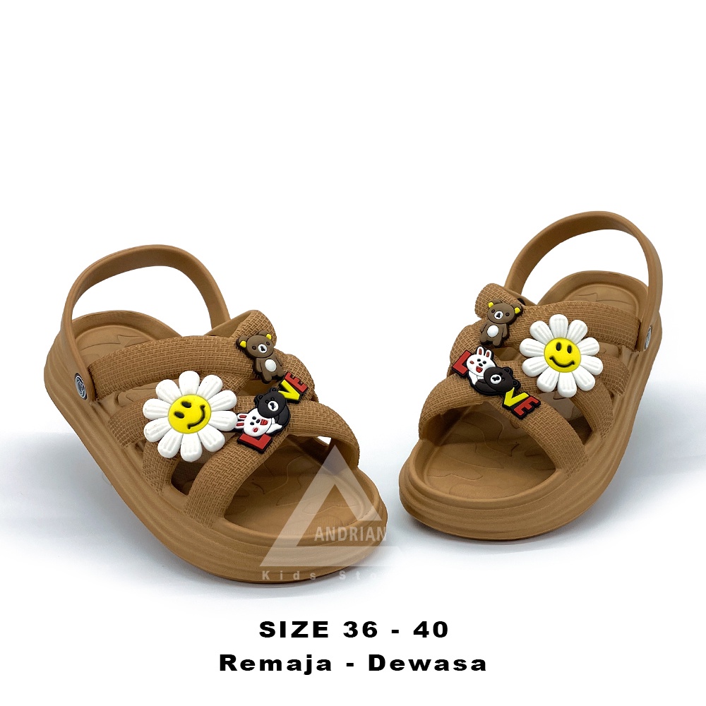 NEW TRENDII Sandal Selop Tali Belakang REMAJA - DEWASA Model Karakter