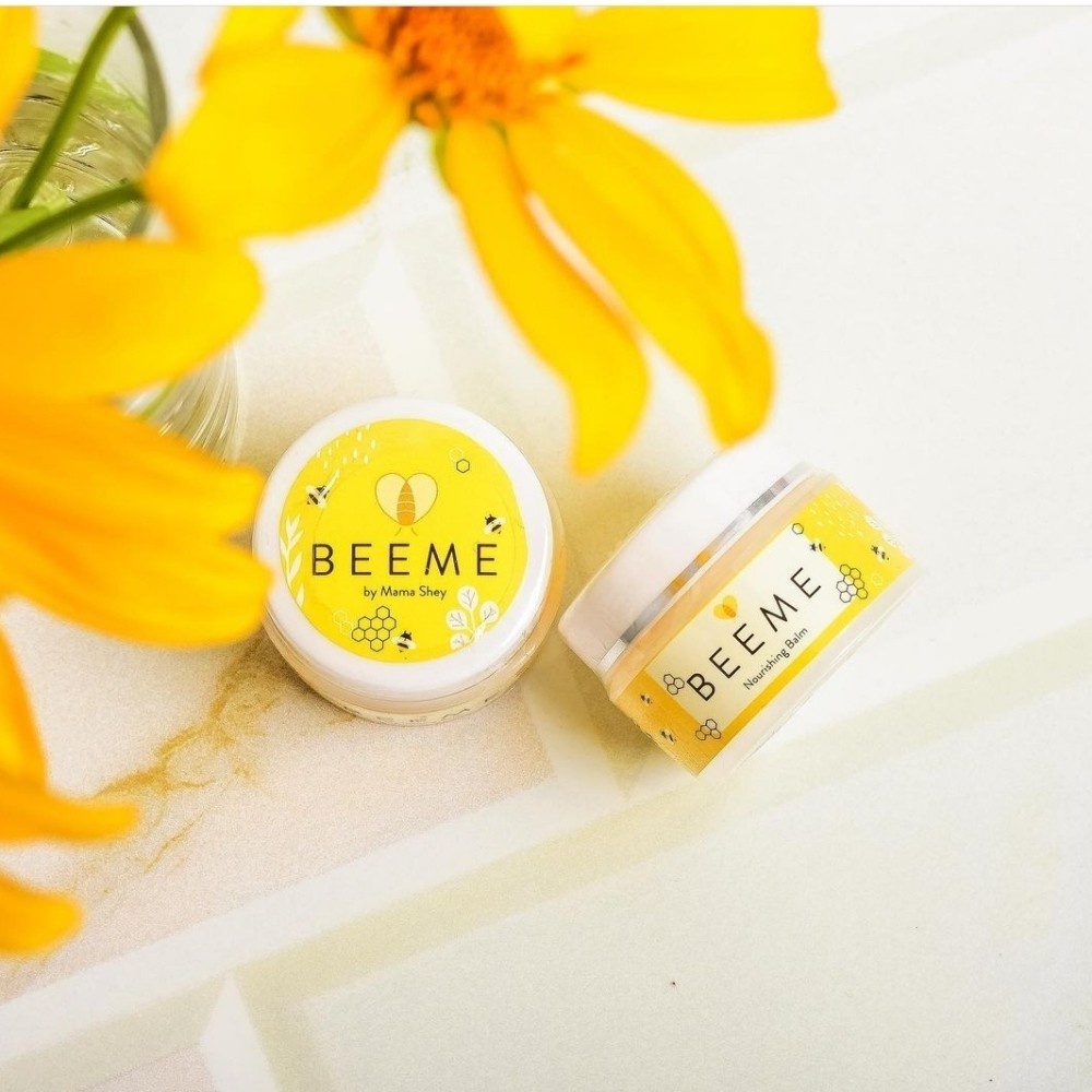Beeme Nourishing Balm 15gr - Skincare Aman untuk Ibu dan Bayi / Pelembab Kulit Wajah Bibir / Mengobati Ruam Popok Bayi / Flek Hitam / Jerawat / Bekas Jerawat / Stretchmark / Ketombe / Lecet Puting