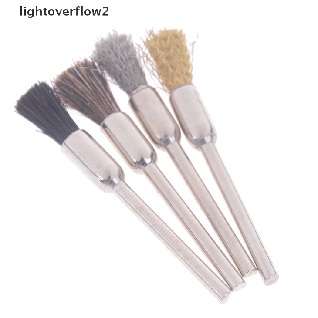 (lightoverflow2) 1pc Sikat Kawat Tembaga Pembersih Mata Bor Elektrik Untuk Manicure (ID)