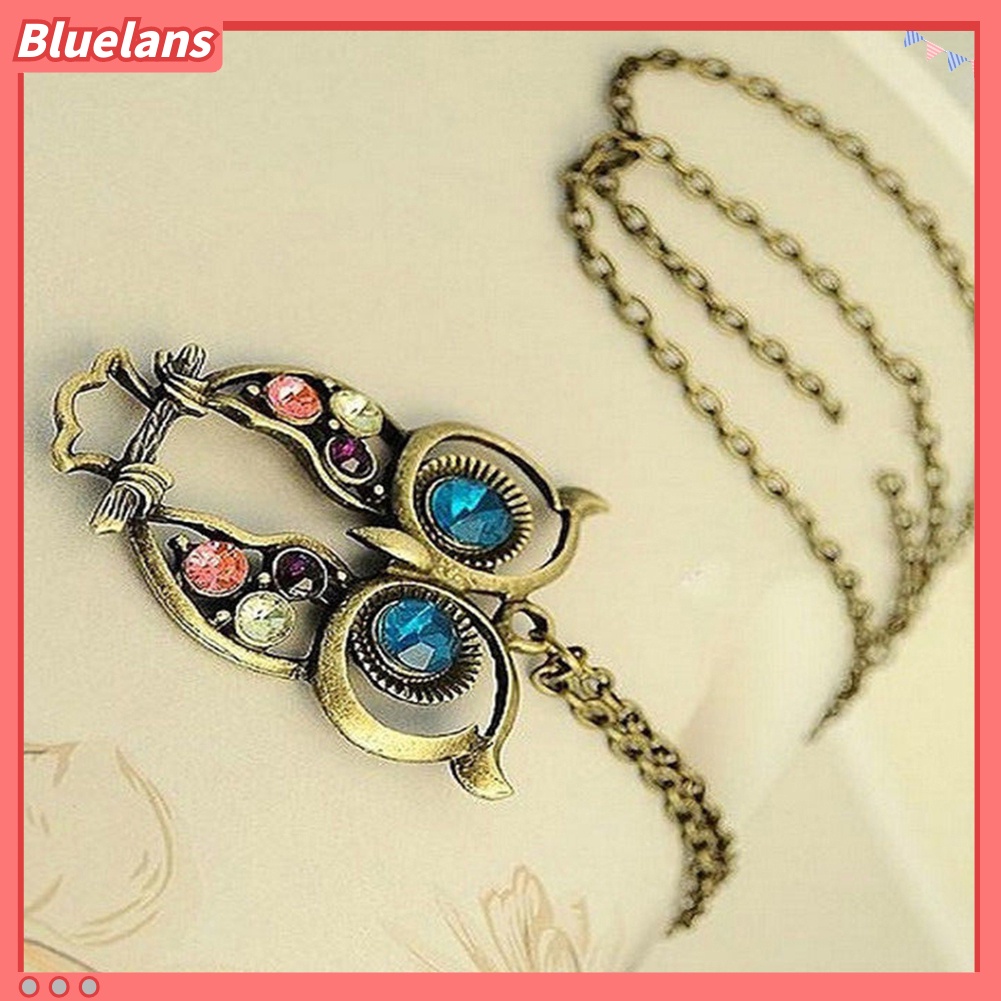 Bluelans Women Fashion Sweater Chain Cute Owl Animal Pendant Necklace Jewelry Gift