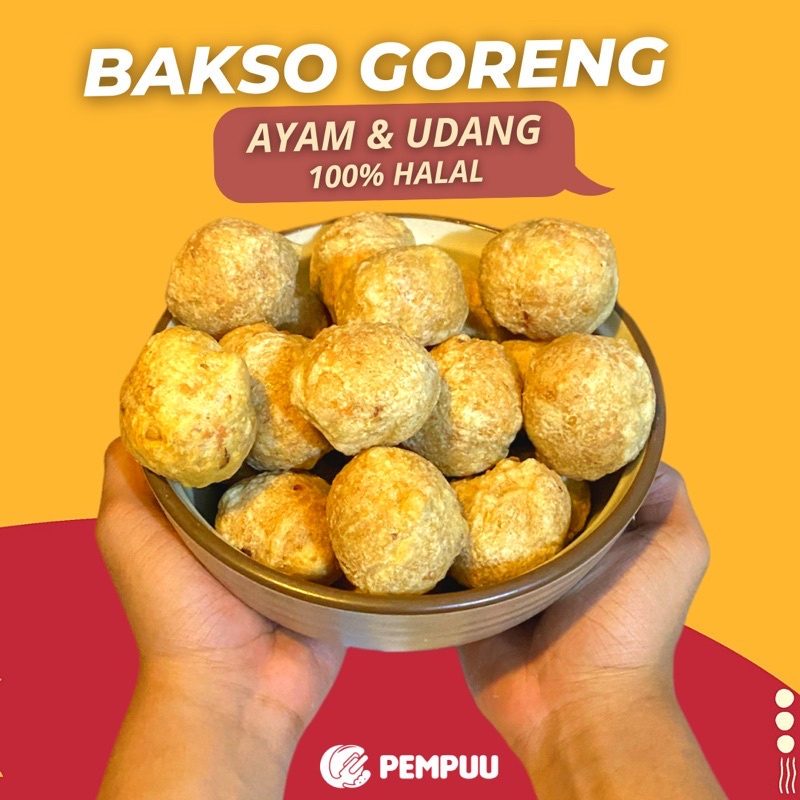 

Bakso Goreng Frozen Halal isi 10 Pcs ( PEMPUU HOMEMADE FOOD )