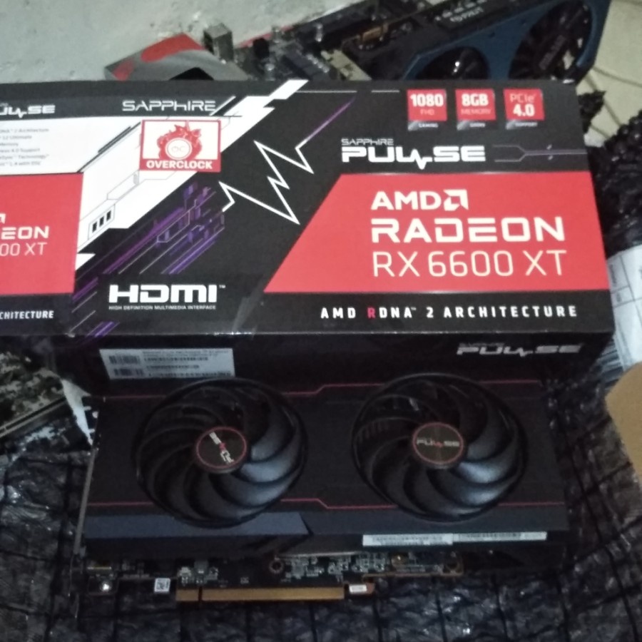Vga Sapphire RX 6600 XT 8GB | RTX 3060 GTX 1080 Ti