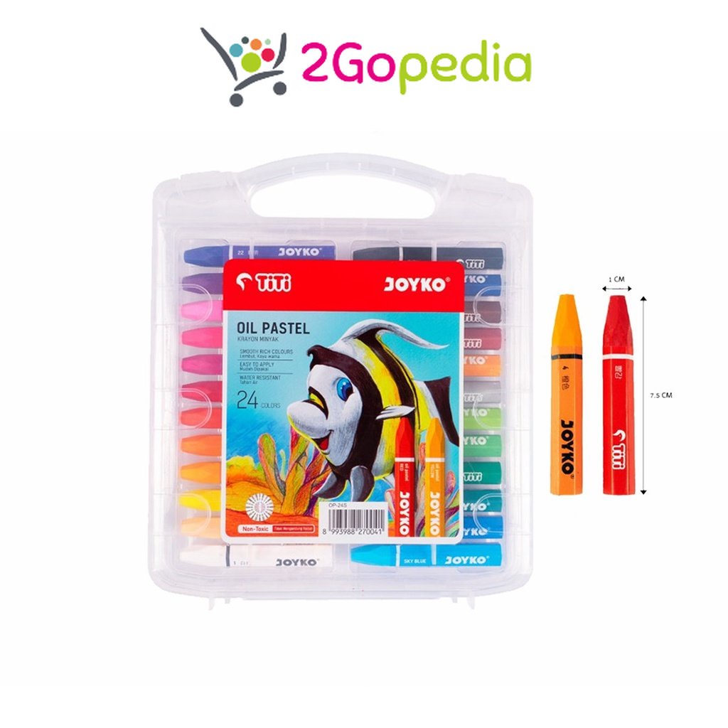 

Krayon Minyak 24 Warna/ Crayon Oil Pastel 24 Joyko Grosir Murah Atk