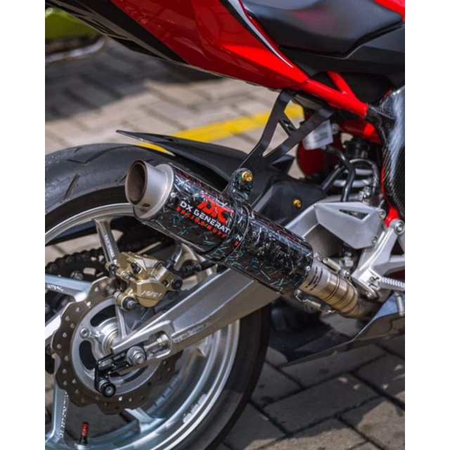 Knalpot Racing DX Generation tipe Xlash Carbon Fullsistem Aerox Nmax PCX CBR150 GSX R15 NewCB CBR250