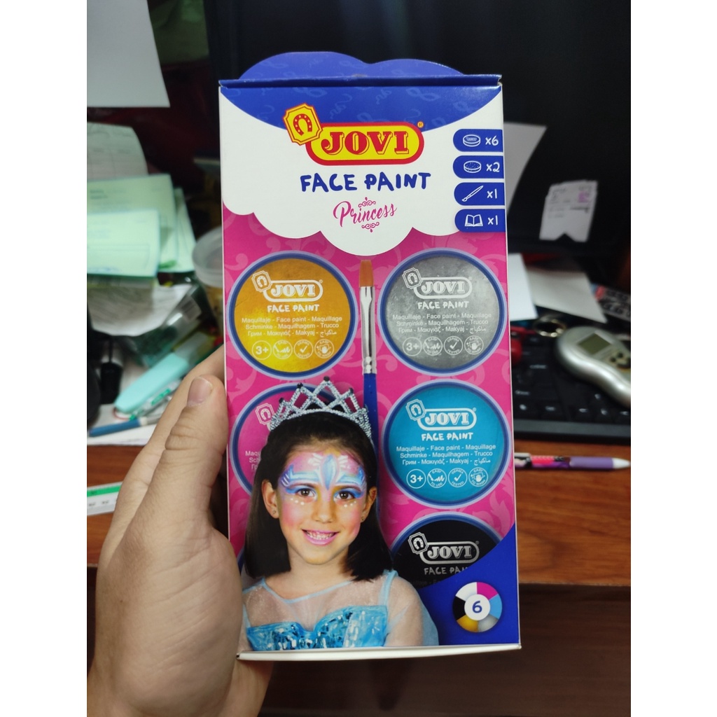 

jovi face paint set 6x8ml made in spain snazaroo killer