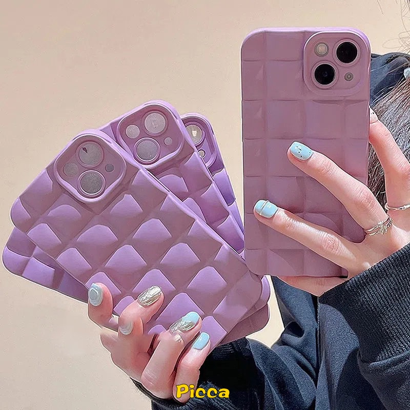 Soft Case Pelindung Lensa Kamera Warna Permen Untuk IPhone 7plus XR 11 12 13 14 Pro MAX XS MAX X 6 6s 7 8 Plus SE 2020